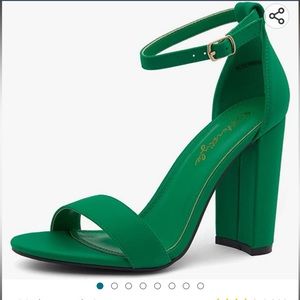 Green heels size 9